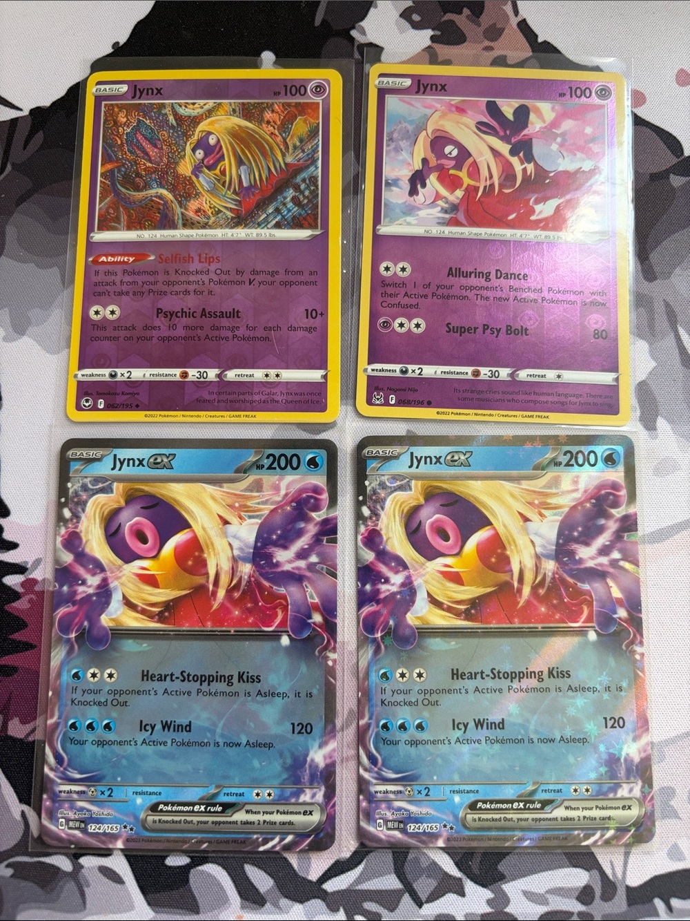 Jynx & Jynx ex Pokémon Card Lot 💋 | Reverse Holo 4 Cards ✨5/$25✨